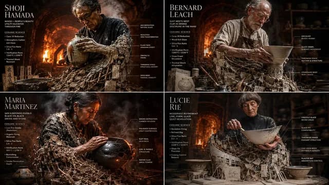 Master Potter Ceramic Infographic Grid preview image 1