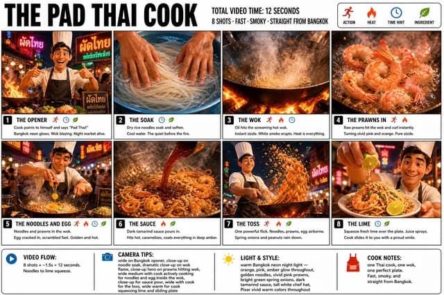 Pad Thai Cook Storyboard preview image 1