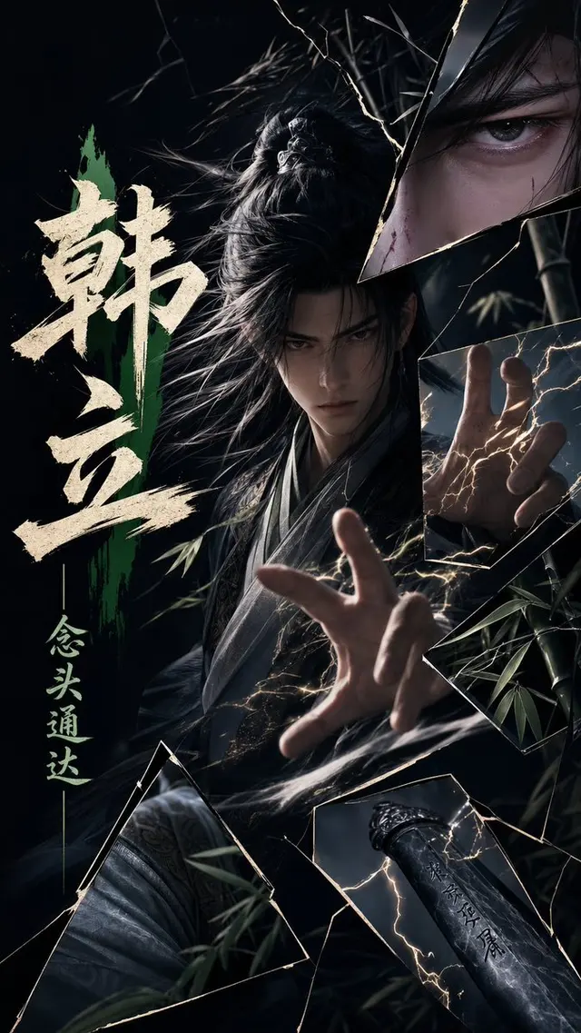 Dark Xianxia Shattered Glass Poster preview image 1