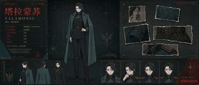Dark TRPG Antagonist Character Sheet preview image 1