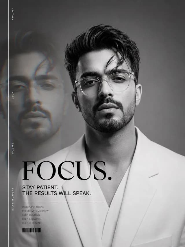 Luxury Magazine Cover Identity Portrait preview image 1