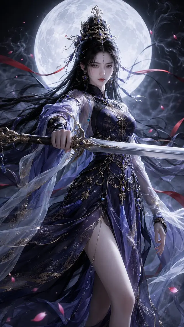 Oriental Fantasy Heroine 3D Poster preview image 1