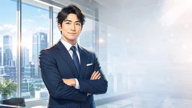 Censored Anime Businessman Portrait preview image 1