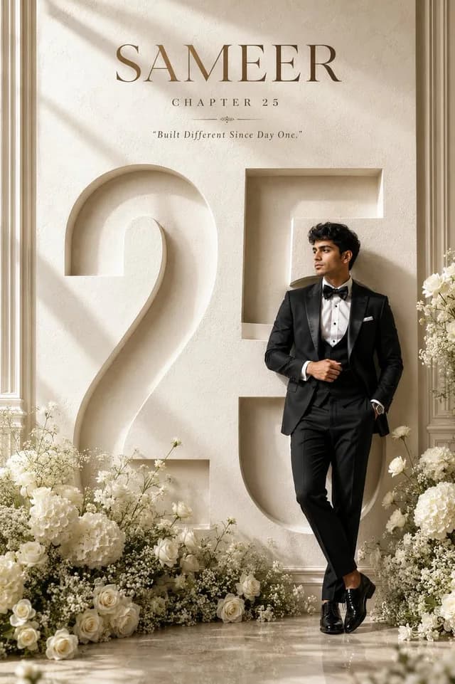 Luxury 25th Birthday Poster preview image 1