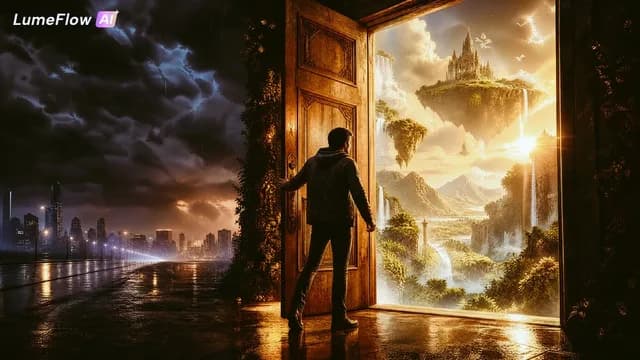 The Door to Another Life Surreal Fantasy Art preview image 1