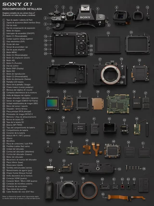 Camera Technical Exploded View preview image 1
