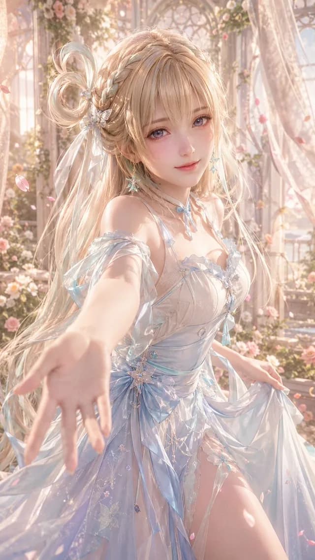 3D CG Oriental Fantasy Bridal Portrait preview image 1