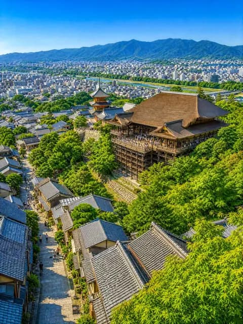 Summer Kyoto Temple Overlook preview image 1