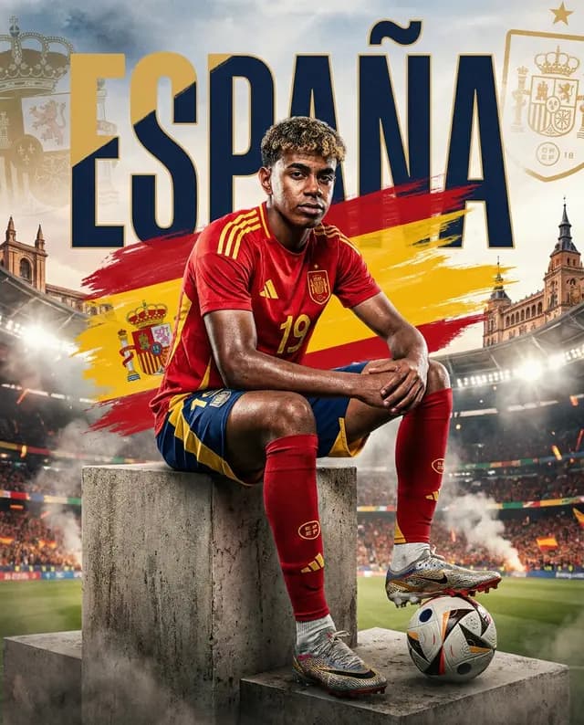 Spain World Cup Football Poster preview image 1