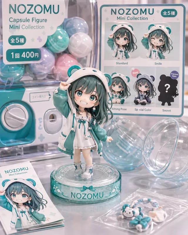 Pastel NOZOMU Capsule Figure Display preview image 1