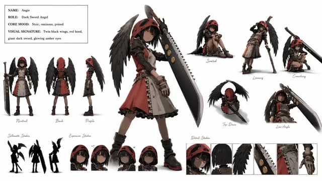 Dark Sword Angel Character Sheet preview image 1