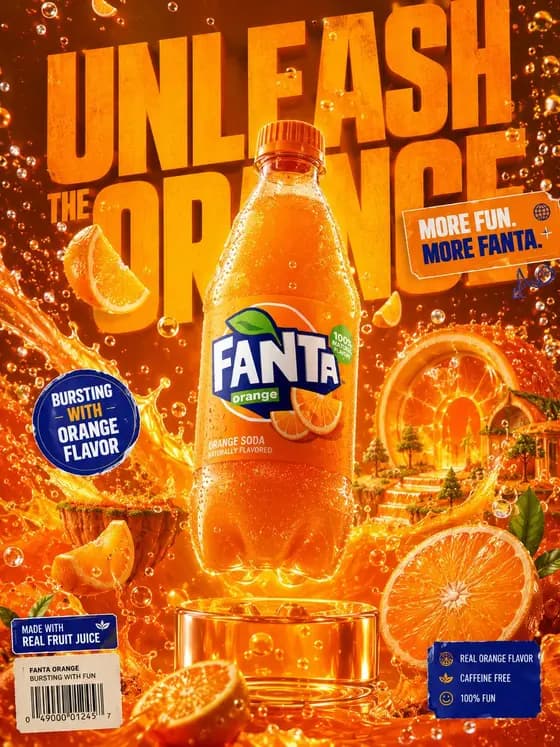 Premium Beverage Advertising Poster preview image 1