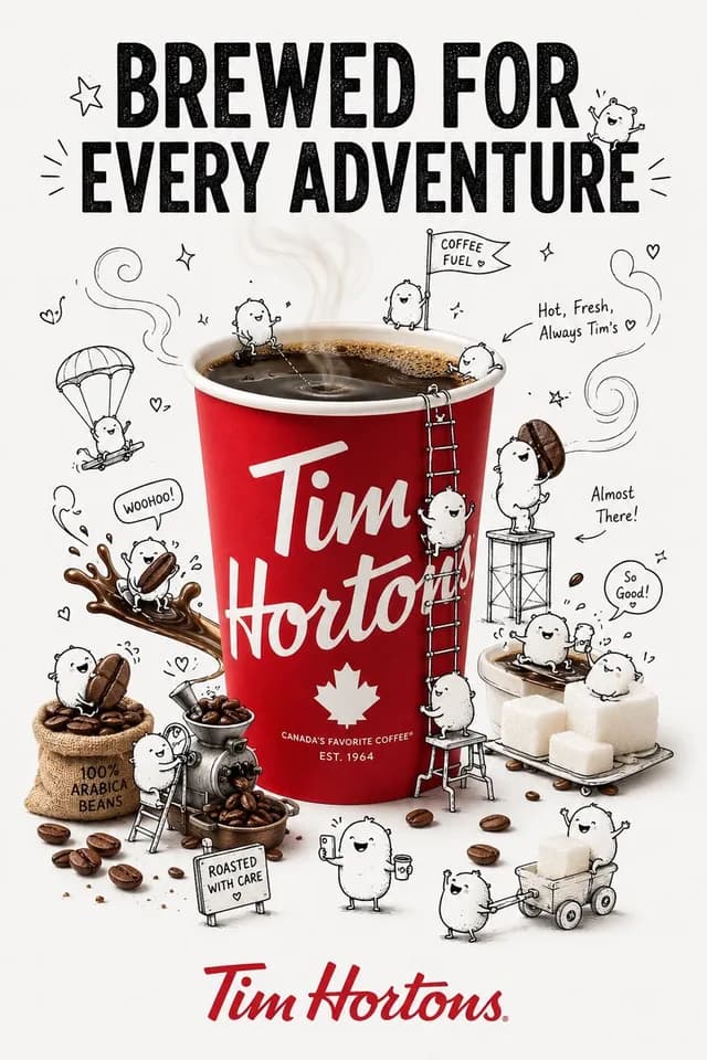 Composite Brand Advertisement with Doodles preview image 1