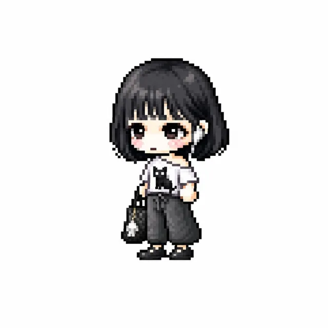 Censored Chibi Pixel Girl preview image 1