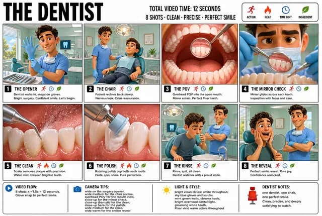 Dentist Storyboard Infographic preview image 1