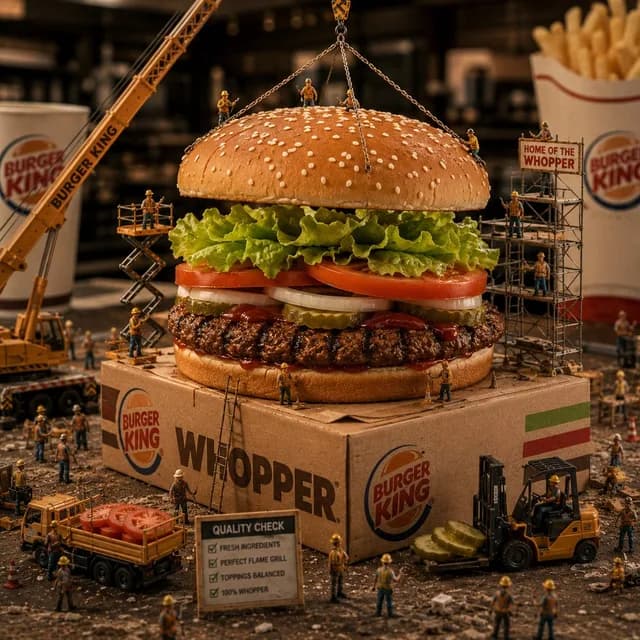 Miniature Crew Builds Giant Whopper preview image 1