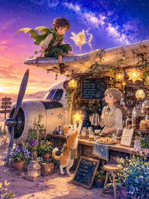 Star Cafe on a Crashed Airplane preview image 1