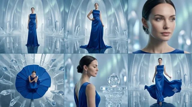 Crystal Palace Blue Gown Contact Sheet preview image 1