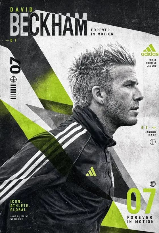 Experimental David Beckham Sports Poster preview image 1