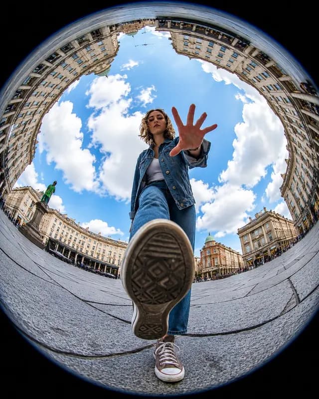 Ultra-Realistic Fisheye Urban Photography preview image 1