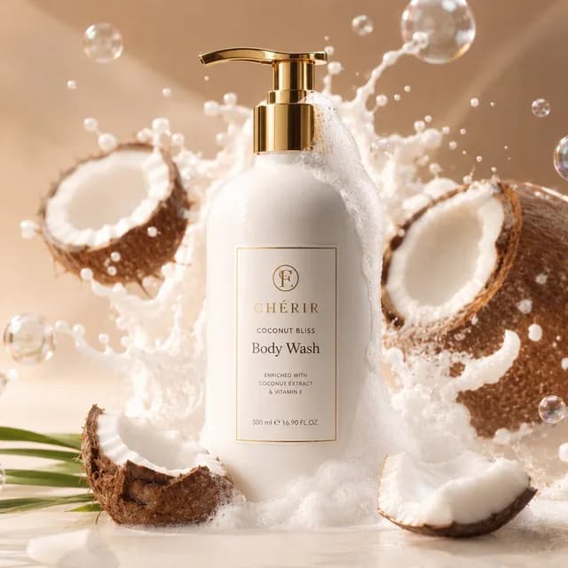 Premium Coconut Skincare Product Shot preview image 1