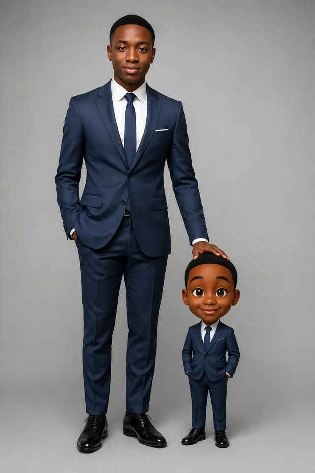 Executive Portrait With Mini Caricature preview image 1