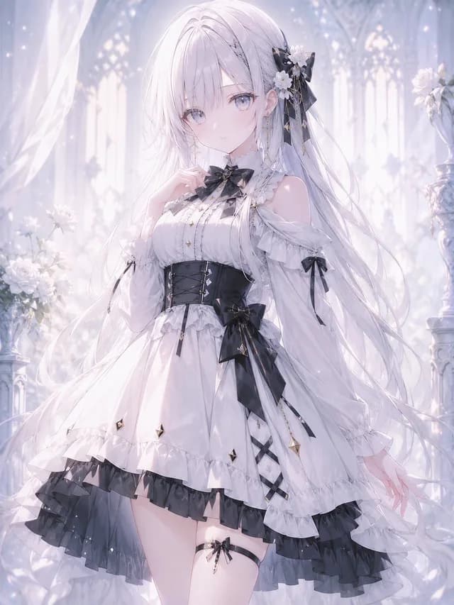 Ethereal Gothic Lolita Cathedral Portrait preview image 1