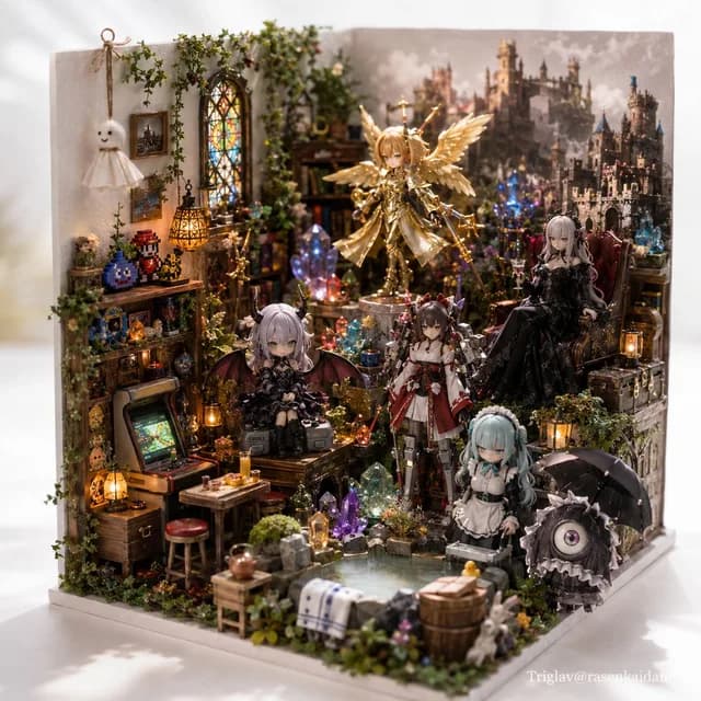 Gothic Fantasy Diorama Room preview image 1