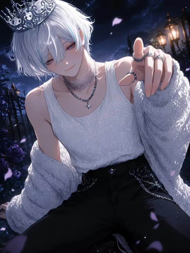 Moonlit Lace Prince Portrait preview image 1