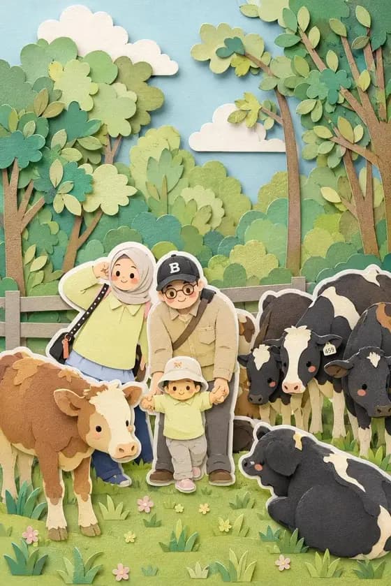 Paper-Cut Diorama Image Transformation preview image 1