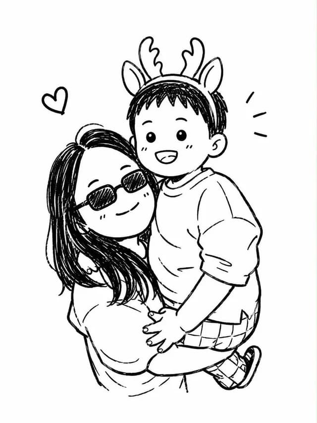 Photo to Chibi Doodle Transformation preview image 1