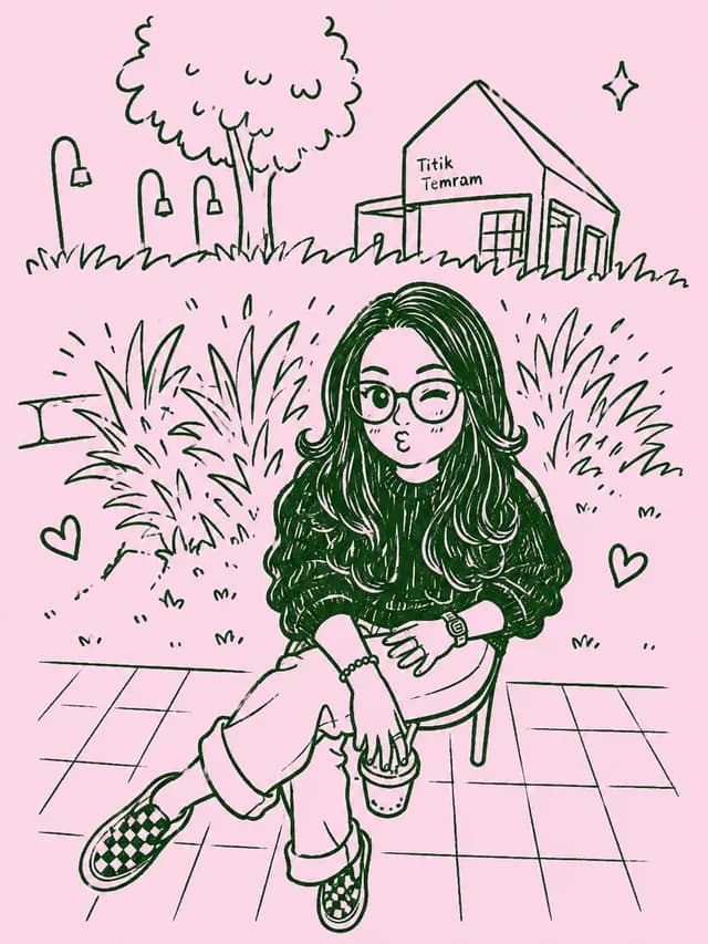 Kawaii Monochrome Doodle Transformation - 1 preview image 1