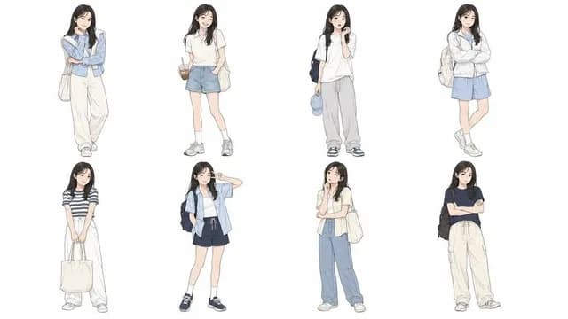 Professional Character Design Sheet - 1 preview image 1