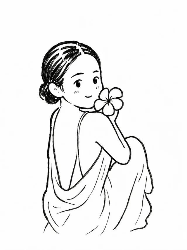 Hand-Drawn Chibi Doodle Illustration - 1 preview image 1