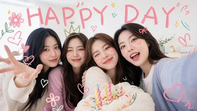 Kawaii Birthday Group Selfie - 1 preview image 1