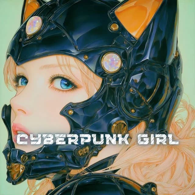 Obscured Cyberpunk Girl Poster - 1 preview image 1