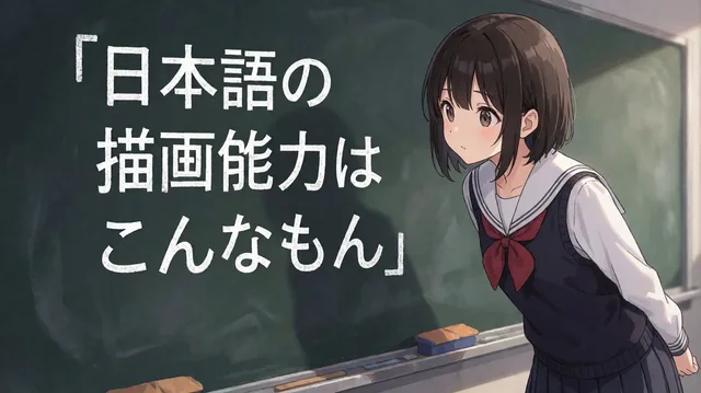 Anime Schoolgirl Chalkboard Quote preview image 1