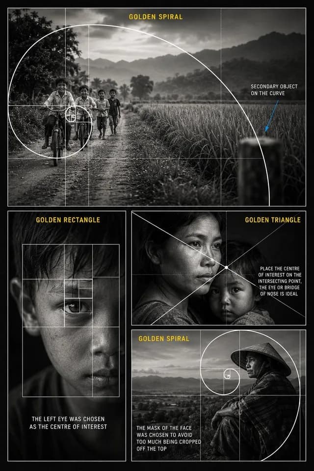 Golden Ratio Photography Composition Poster preview image 1