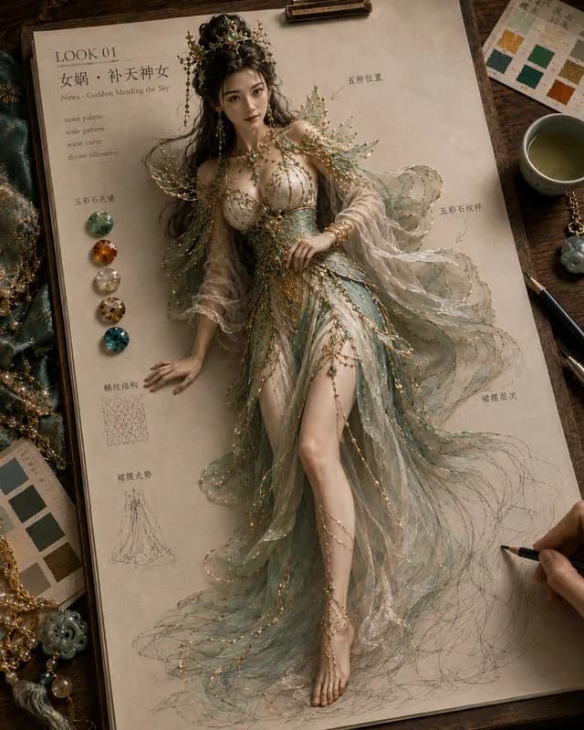 Mythical Haute Couture Sketch Workspace - 1 preview image 1