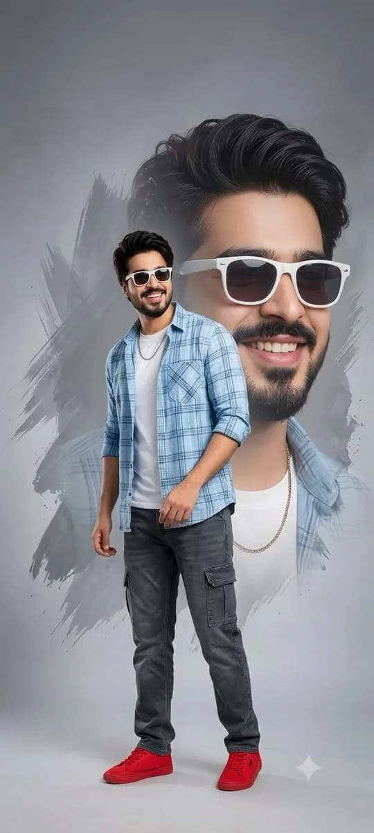 Stylish Double Exposure Fashion Portrait preview image 1