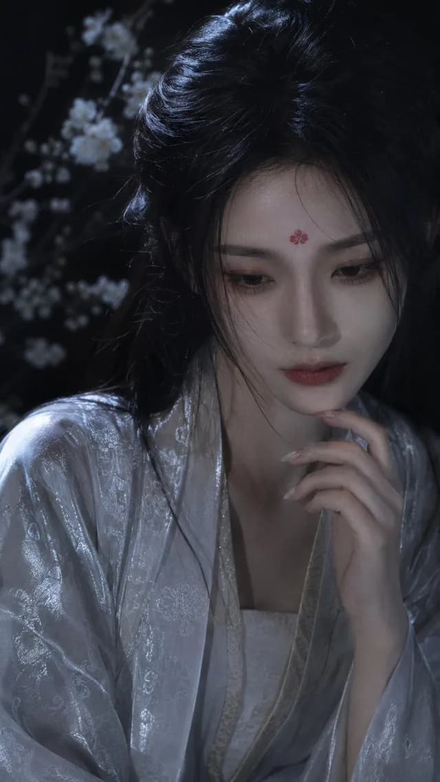 Moonlit Hanfu Beauty Portrait preview image 1