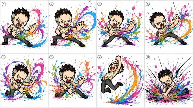 Chibi Air Guitar Storyboard - 1 preview image 1