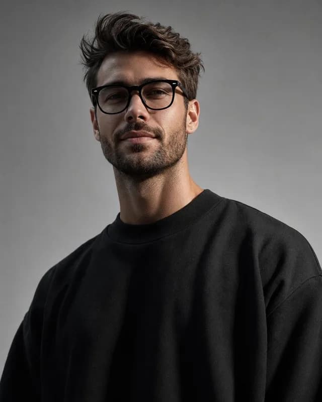Minimalist High-Fashion Studio Portrait preview image 1