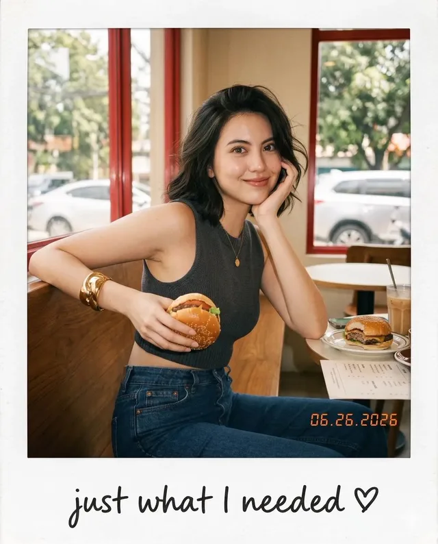 Vintage Polaroid Café Snapshot - 1 preview image 1