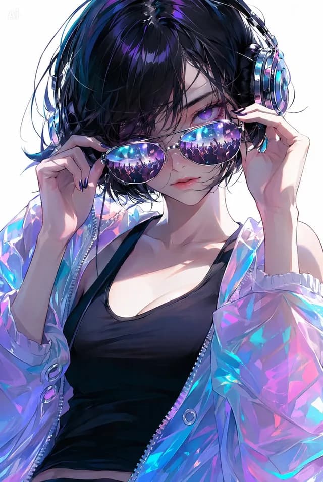 Cyber Club Anime Fashion Portrait preview image 1