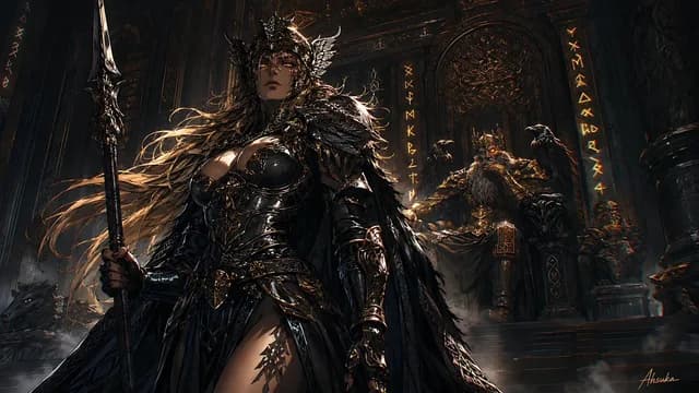 Norse Raven Valkyrie Wallpaper - 1 preview image 1