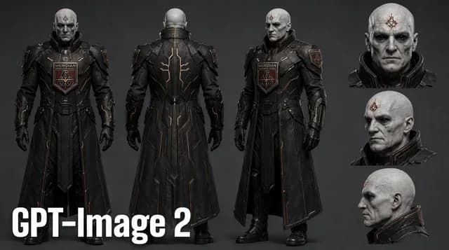 Dark Sci-Fi Commander Character Sheet preview image 1