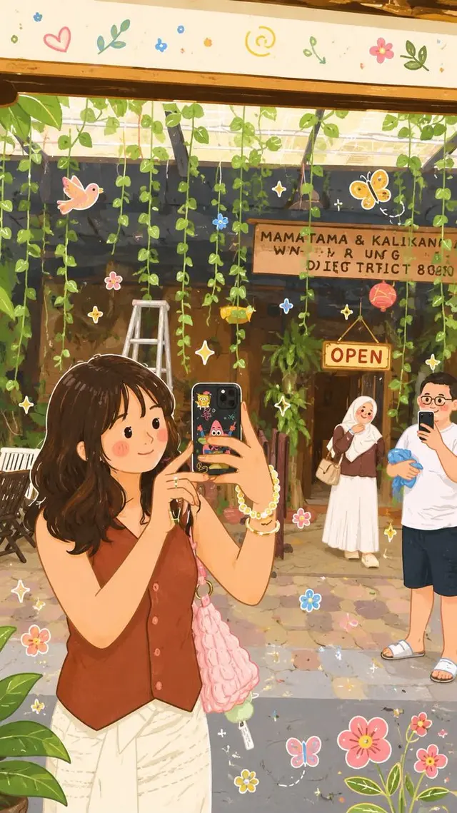 Whimsical Folk Flat Illustration - 1 preview image 1