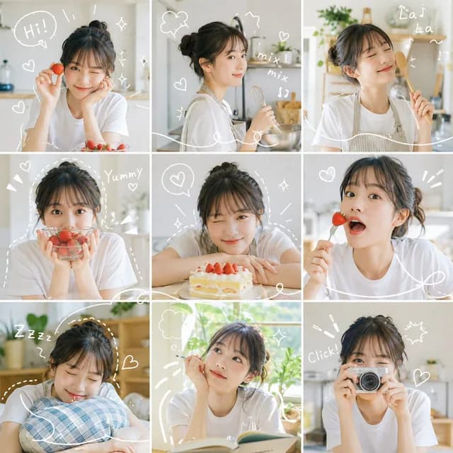Grid Photo Collage Diary Style preview image 1