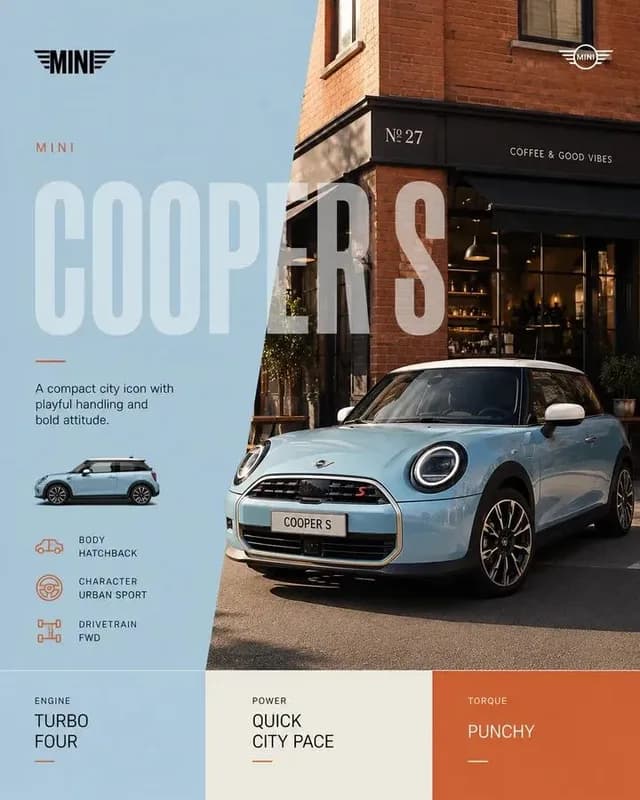 Minimalist Automotive Editorial Poster preview image 1